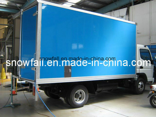 Fiberglass Honeycomb Dry Truck Box / Dry Freight Truck Body CKD ringan Pengiriman