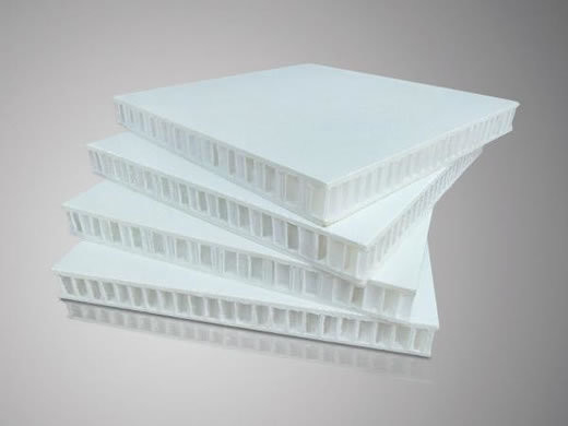 Anti Air Honeycomb Cored Panel, PP Honeycomb Panel Dengan FRP Fire Proof
